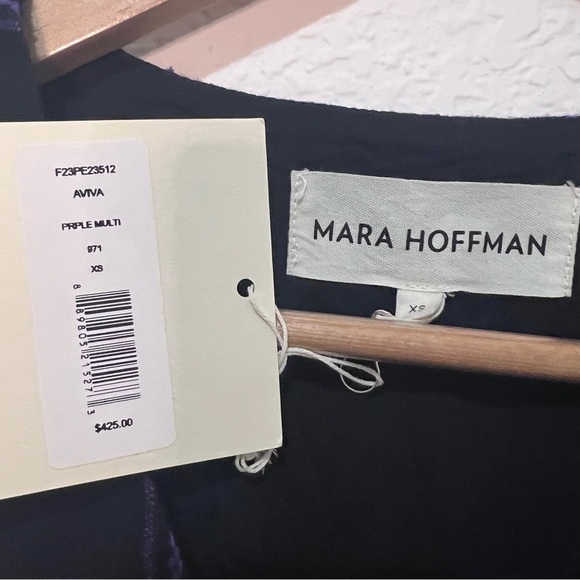 Mara Hoffman Midnight blue and purple plaid dress size XS - Picture 5 of 12